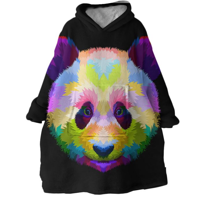 Panda Hoodie Wearable Blanket WB2092 1