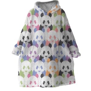 Panda Themed Hoodie Wearable Blanket WB1431 1