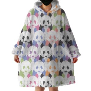 Panda Themed Hoodie Wearable Blanket WB1431