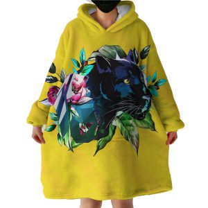 Panther Hoodie Wearable Blanket WB1136