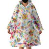 Peacocks Hoodie Wearable Blanket WB0087