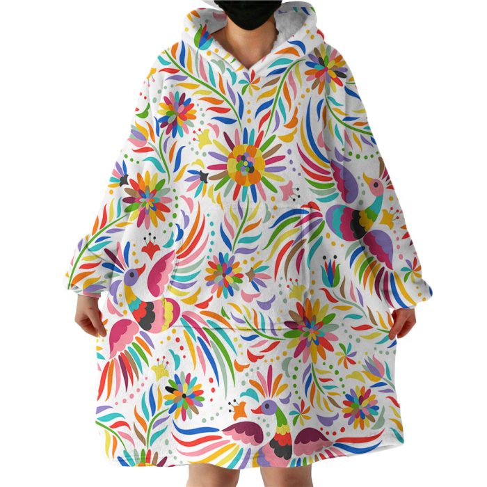Peacocks Hoodie Wearable Blanket WB0087