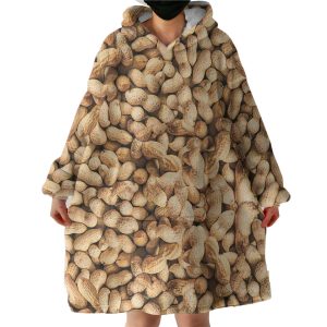 Peanuts Pattern Hoodie Wearable Blanket WB0262