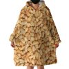 Peanuts Pattern Hoodie Wearable Blanket WB0263