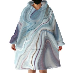 Pearly Stream Hoodie Wearable Blanket WB0429
