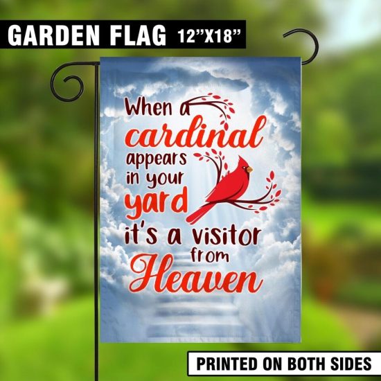 Personalized Memorial Flag Cardinal Custom Memorial Gift 1