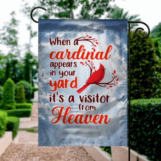 Personalized Memorial Flag Cardinal Custom Memorial Gift