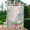Personalized Memorial Garden Flag I Often Sit In My Flower For Loss of Dad Mom Custom Memorial Gift