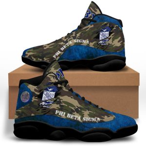 Phi Beta Sigma Camouflage Sneakers Air Jordan 13 Shoes
