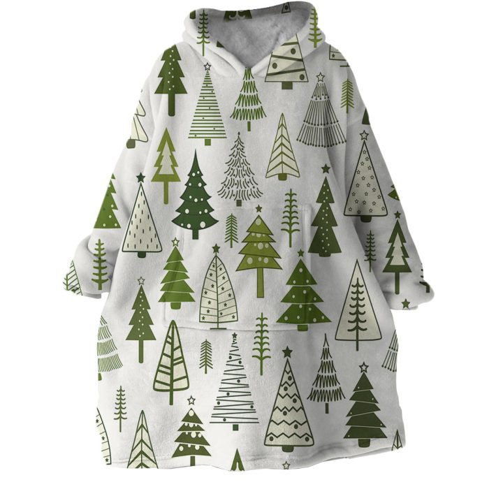 Pine Forest Hoodie Wearable Blanket WB1113 1