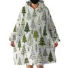 Pine Forest Hoodie Wearable Blanket WB1113