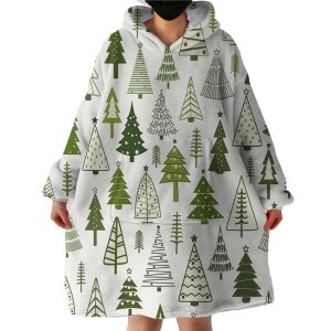 Pine Forest Hoodie Wearable Blanket WB1113
