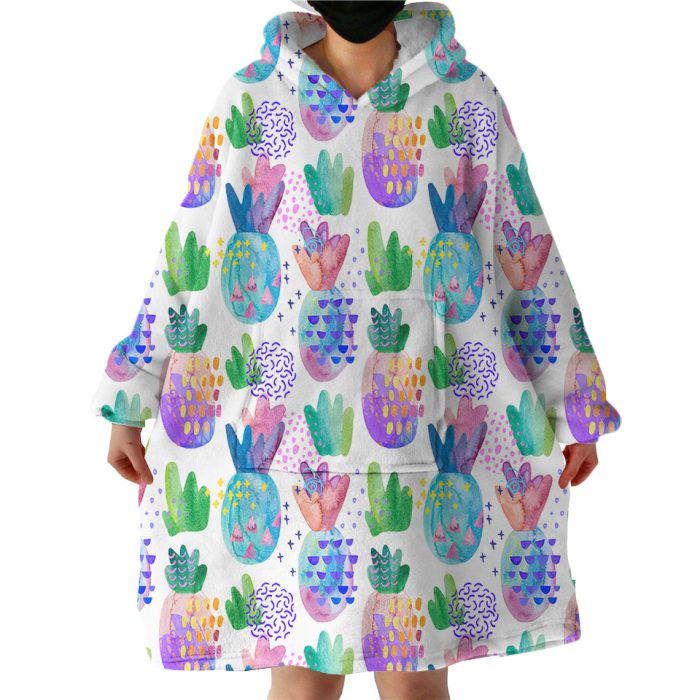 Pineapple Hoodie Wearable Blanket WB1892