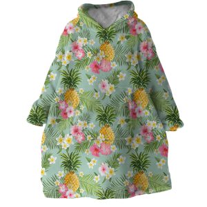 Pineapples Hoodie Wearable Blanket WB1333 1