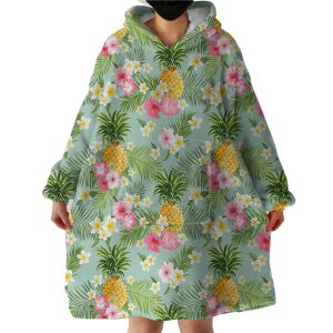 Pineapples Hoodie Wearable Blanket WB1333