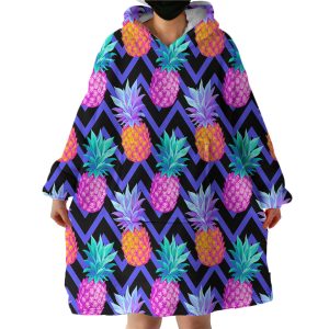 Pineapples Hoodie Wearable Blanket WB1910