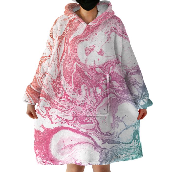 Pink Sand Hoodie Wearable Blanket WB0411