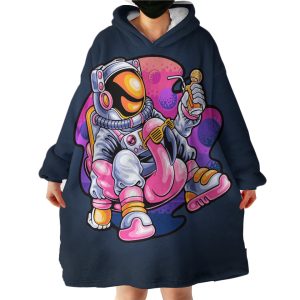 Pinky Astronaut Hoodie Wearable Blanket WB1327