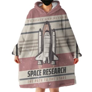 Pinky Rocket Hoodie Wearable Blanket WB1278