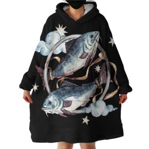 Pisces Hoodie Wearable Blanket WB1747