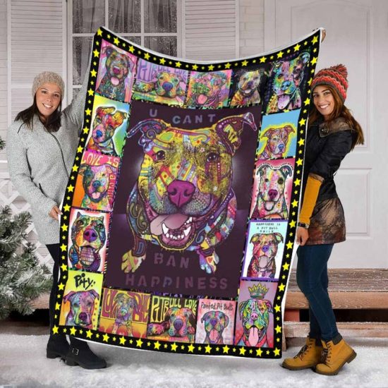 Pitt Bull Blanket Sherpa Blanket Fleece Blanket Birthday Gift For Dog Lover Dog Blanket 2