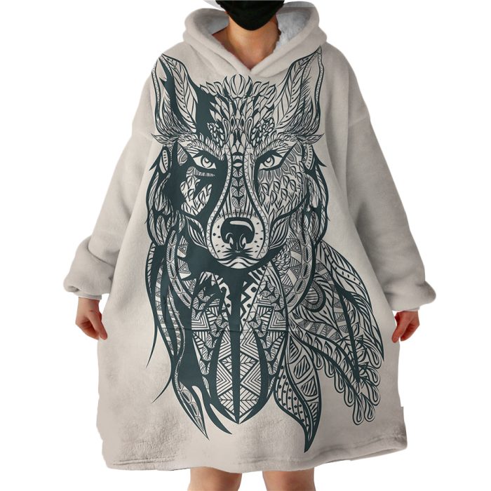 Pixie Wolf Hoodie Wearable Blanket WB0413