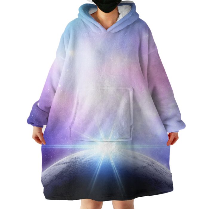 Planet With Light Hoodie Wearable Blanket WB1255