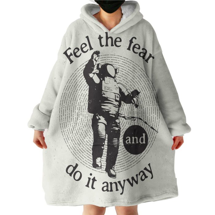 Poster Of Astronaut Hoodie Wearable Blanket WB1293