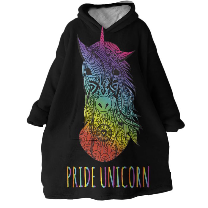 Pride Unicorn Hoodie Wearable Blanket WB2103 1