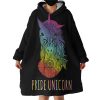 Pride Unicorn Hoodie Wearable Blanket WB2103