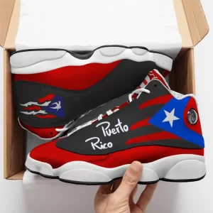 Puerto Rico Black Strong Sneakers Air Jordan 13 Shoes