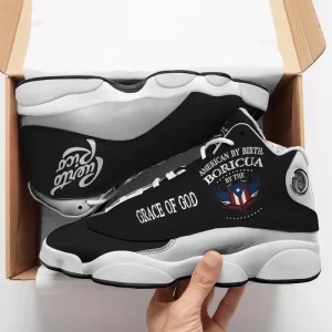 Puerto Rico Boricua Black Sneakers Air Jordan 13 Shoes 2