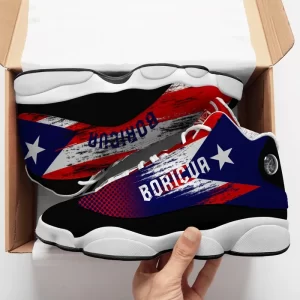 Puerto Rico Boricua Flag Sneakers Air Jordan 13 Shoes