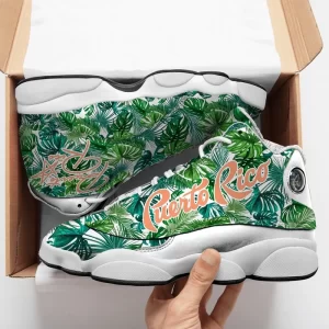 Puerto Rico Coconut Leaves Sneakers Air Jordan 13 Shoes 2