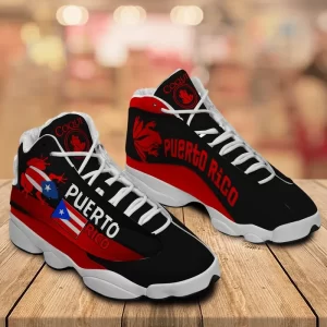 Puerto Rico Coqui Flag Sneakers Air Jordan 13 Shoes