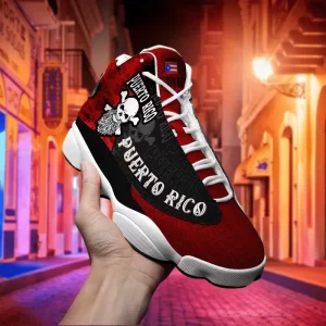 Puerto Rico Fashion Skull Sneakers Air Jordan 13 Shoes 1