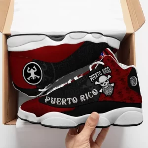 Puerto Rico Fashion Skull Sneakers Air Jordan 13 Shoes 2