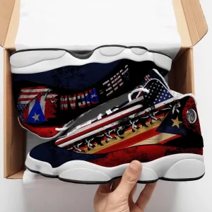 Puerto Rico Flag Art Sneakers Air Jordan 13 Shoes 2