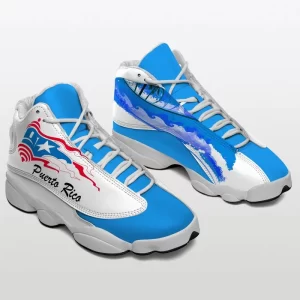 Puerto Rico Flag Blue Sneakers Air Jordan 13 Shoes 1