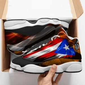 Puerto Rico Flag Galaxy Sneakers Air Jordan 13 Shoes