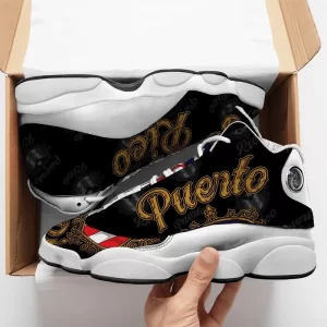 Puerto Rico Gold Sneakers Air Jordan 13 Shoes 2
