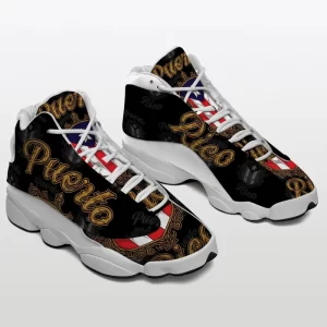 Puerto Rico Gold Sneakers Air Jordan 13 Shoes