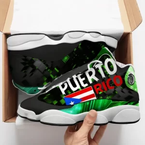 Puerto Rico Green Sneakers Air Jordan 13 Shoes