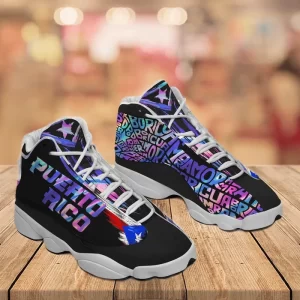 Puerto Rico Hologram Lights Sneakers Air Jordan 13 Shoes