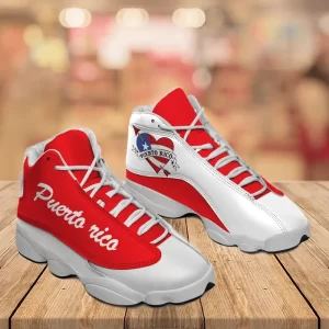 Puerto Rico Red Sneakers Air Jordan 13 Shoes 2