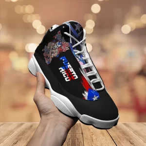 Puerto Rico Skull Art Sneakers Air Jordan 13 Shoes 1