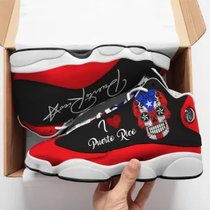 Puerto Rico Skull Sneakers Air Jordan 13 Shoes 2