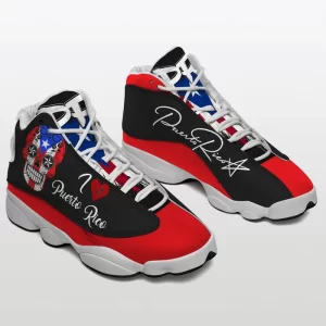 Puerto Rico Skull Sneakers Air Jordan 13 Shoes