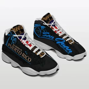 Puerto Rico Taino Pattern Sneakers Air Jordan 13 Shoes