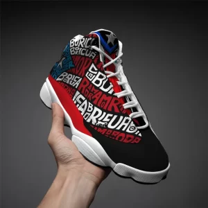 Puerto Rico Text Sneakers Air Jordan 13 Shoes 1
